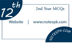 Banking Notes - 12th Class - MCQs